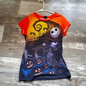 Junior Medium Nightmare Before Christmas Pajama Shirt